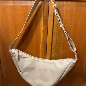 June 100% cotton canvas stone color hobo bag gold hardware